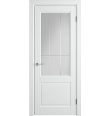 Дверь межкомнатная крашенная эмалью DORREN CRYSTAL CLOUD C Белая